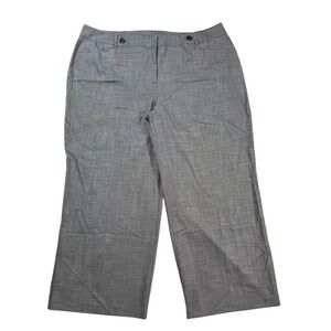Lane Bryant Modern Wide Leg Grey Textured Dress Pants‎ Trousers Size Women 28